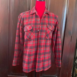 Vintage Pendleton Plaid Wool Shirt S